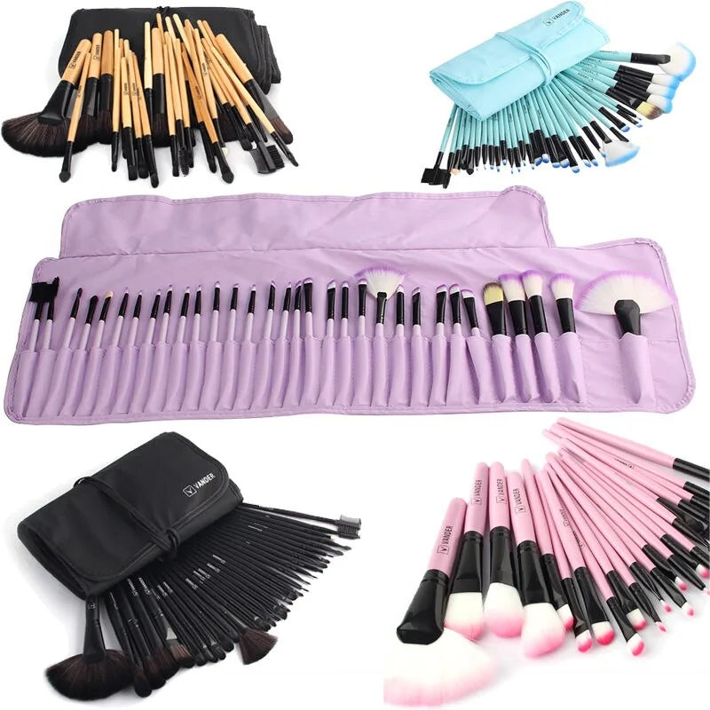 Pro Precision: 32-Piece Professional Makeup Brush Set